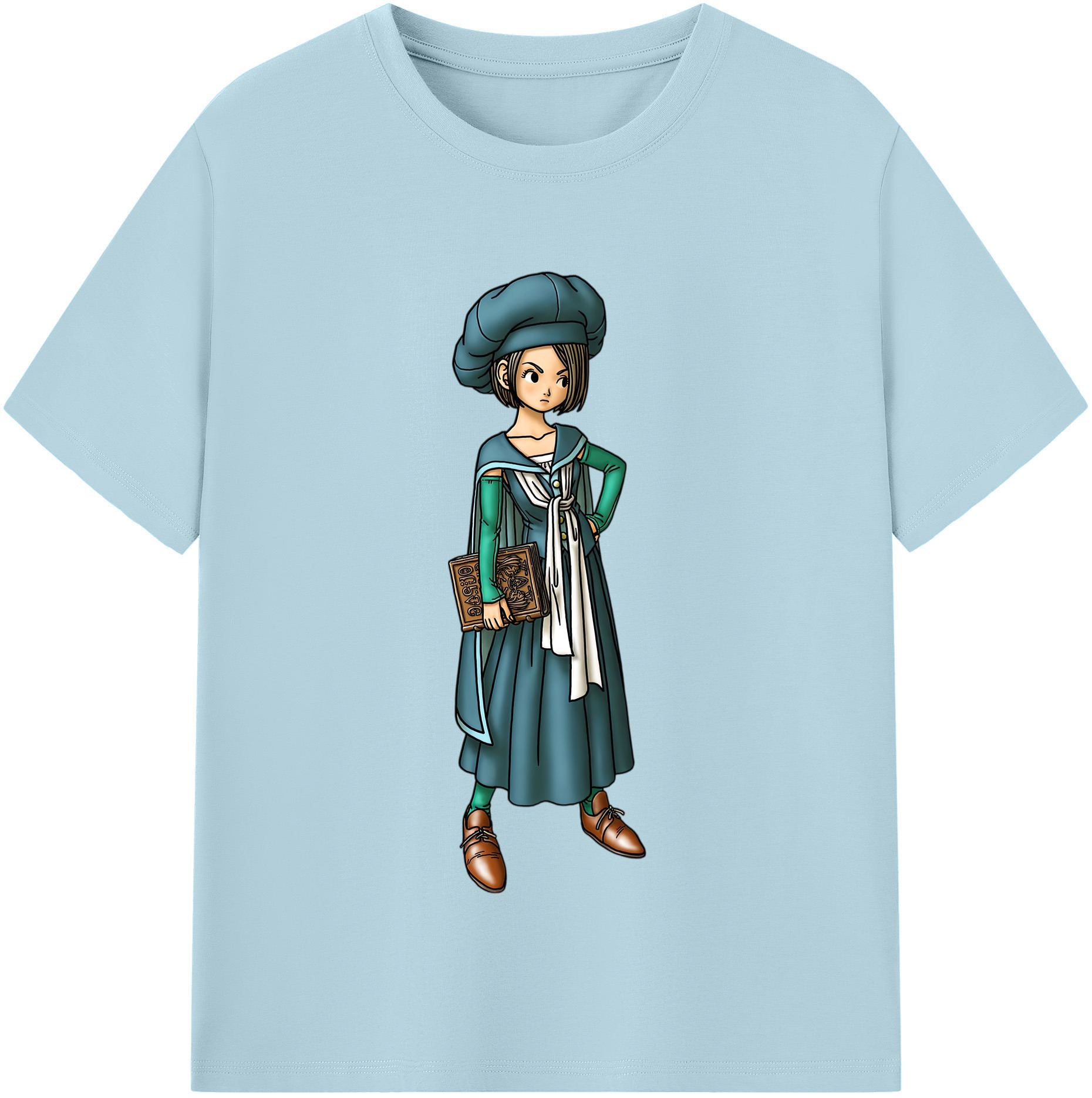 （画像用） ドラゴンクエスト Doragon Kuesuto Dragon Quest 綿100％半袖Tシャツ（フロントプリント）
